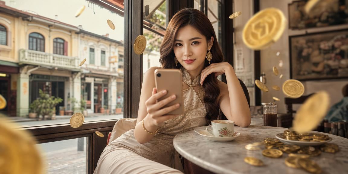 A user in Ipoh accessing online casino bonuses via mobile device