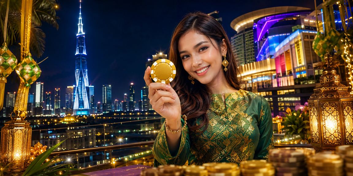 Suasana kasino dalam talian di Kuala Lumpur sempena Hari Raya dengan permainan baccarat menarik