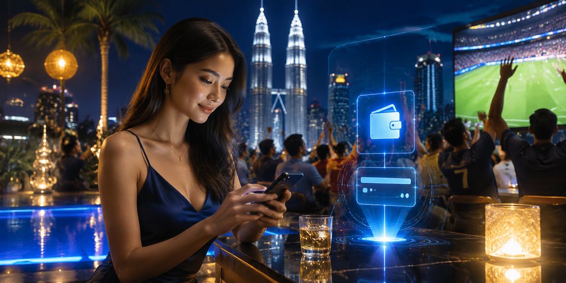 Pengguna di Kuala Lumpur mengakses pertaruhan bola sepak melalui telefon pintar dengan mudah